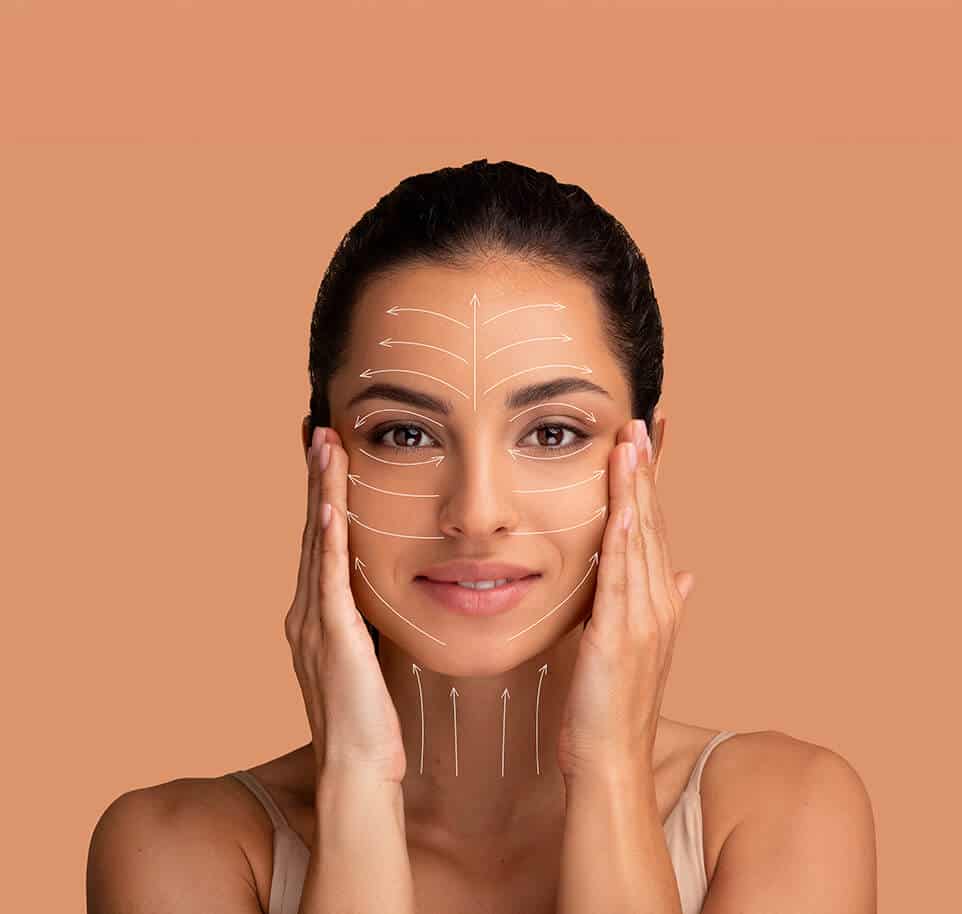 Woman showing off her facelift in Turkey